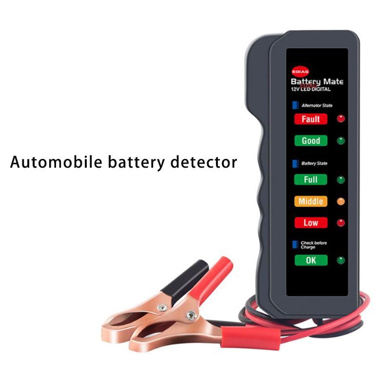 12V Car Motorcycle Fault Detector Battery Tester Digital Alternator Tester