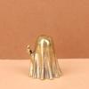 Brass Halloween Ghost Figurine with Middle Finger - Cute Desktop Ornament Gift for Friends