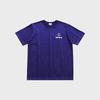 CODE I'M Lab Logo Print Oversized Short Sleeve T-Shirt Purple