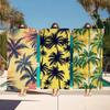 Towel Textile Bathrobe Beach Illustration Quick-Drying Lightweight Portable Camping Palm Pattern Swim Pool Tree Travel