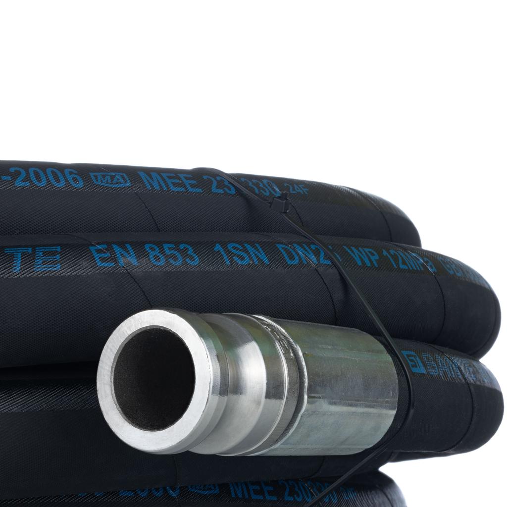 Rosfix Putzschlauch DN25 für Putzmaschine – Länge 10M | Max. Ciśnienienie Robocze 40 Bar | Złączki Camlock Zakuwane Hydraulicznie