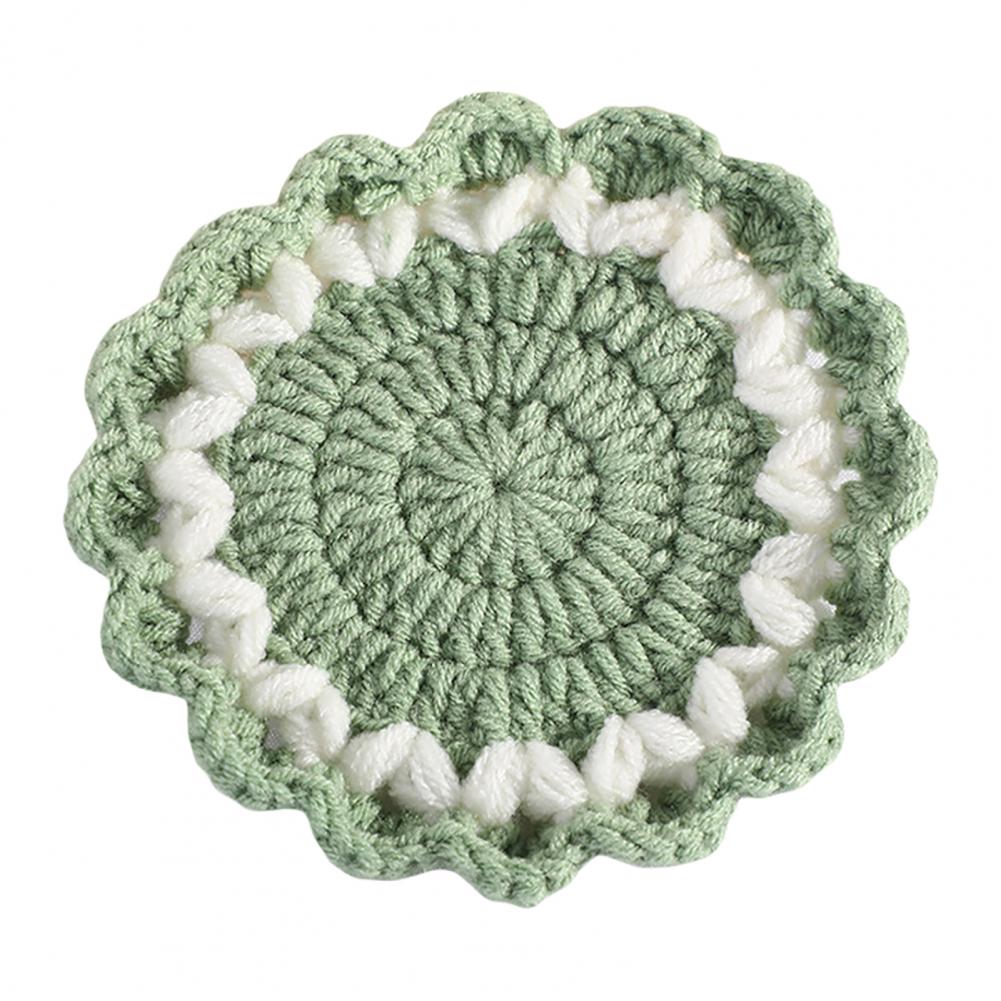 

Подставка под стакан с волнистым кружевом ручной работы крючком цветочные подставки вязаные цветные шерстяные коврики для чашек коврик для обеденного стола для чая и кофе