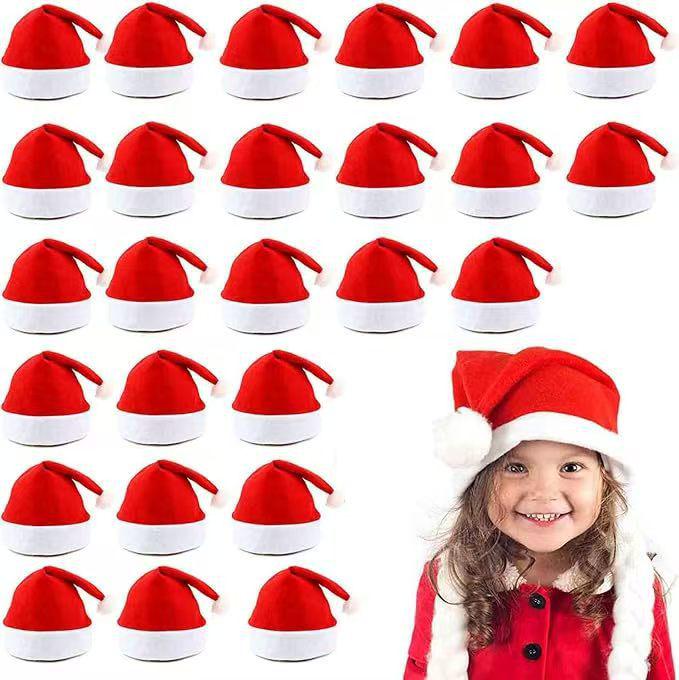 Santa Claus Red Christmas Hat for Adults & Children - Festive Decoration
