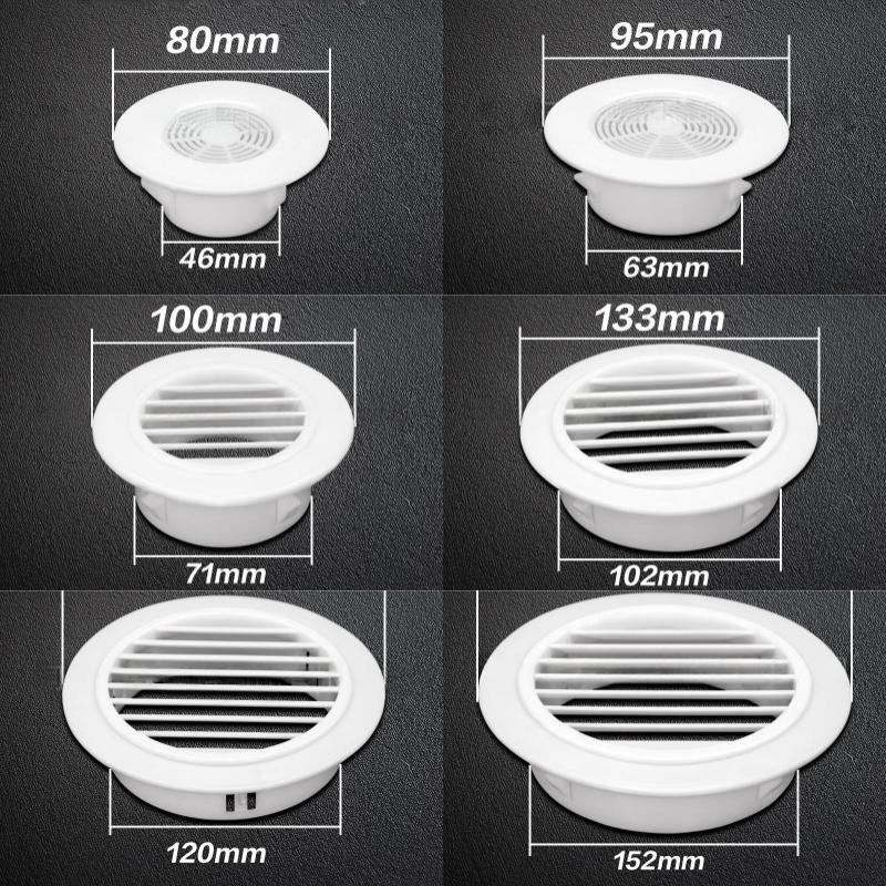 1 Piece Kitchen Bathroom Parts Air Vent Extract Valve Grille Air Conditioning Hole Cover Dust Plug Wall Ducting Decorative Cap
