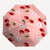 1pz Ombrello Pieghevole Automatico Apri/Chiudi alla Moda Rosa Ciliegia con 8 Stecche, Portatile Antivento, Uso Quotidiano134