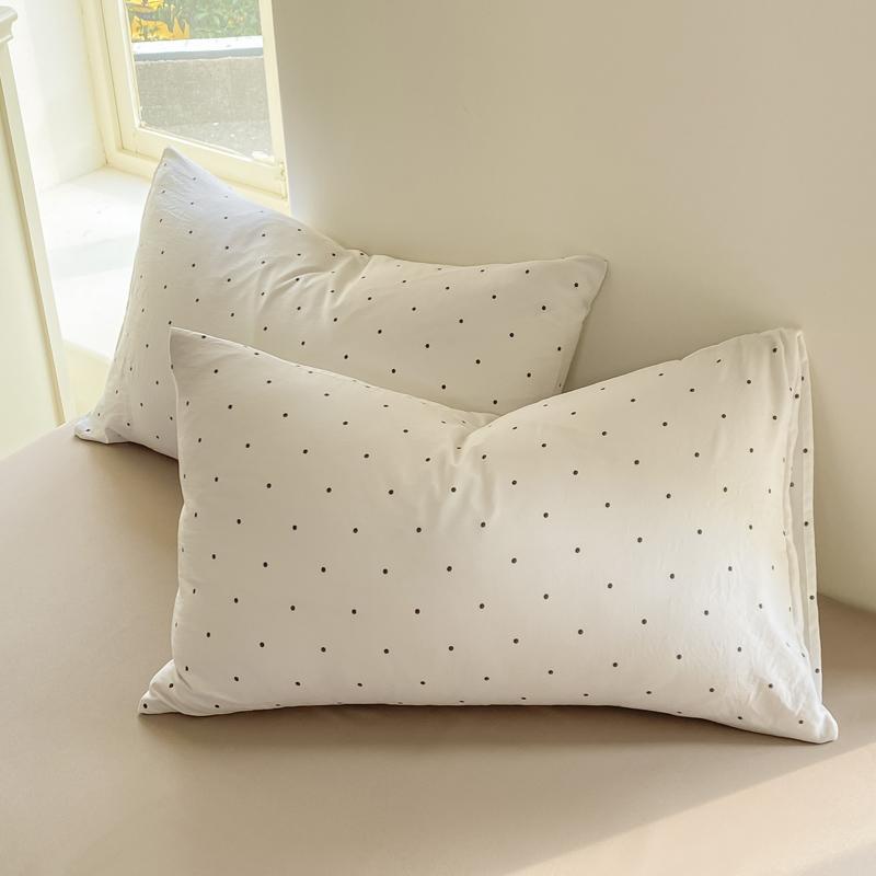 Minimalist Polka Dot Style Bedding Set Duvet Cover Set Four Piece Bedding Set Bed Sheet Fully Enclosed for Home