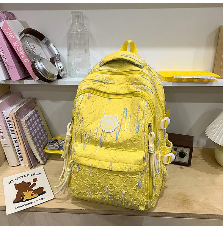 School Bag New High Value Ins Japanese Backpack Cute Casual Simple Large Capacity School Bag Versatile Commuter Make-up Bag