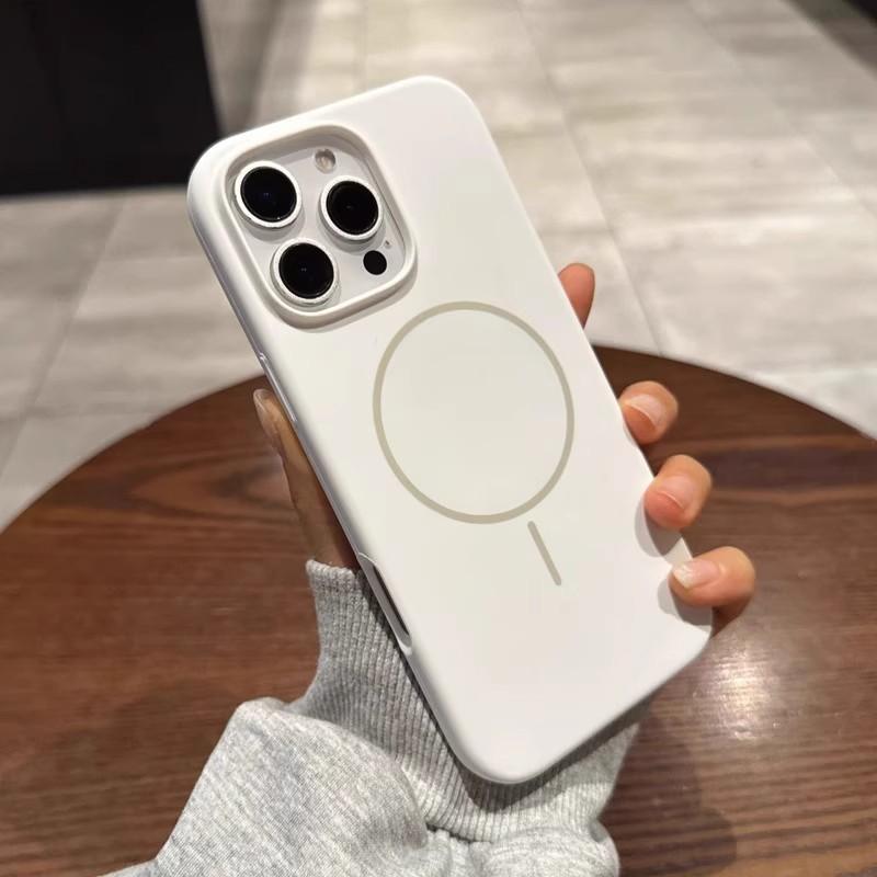Liquid Silicone Magnetic Suction Suitable for IPhone16PROMAX Mobile Phone Case Apple 15 Strong Magnetic Thin Ring 14 Soft Protective Cover