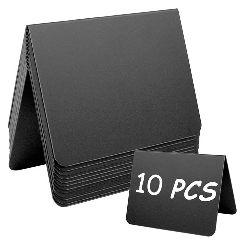 

10/20pcs Mini Chalkboards Rectangular Blackboard Double Sided Chalkboard Wedding Party Table Number Place Tag Message Board