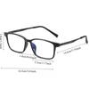 Men Women Ultralight TR90 Frame Reading Glasses Anti Blue Light Business Square Frame Presbyopia Eyeglasses