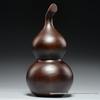 Ebony Wood Gourd Ornament: Solid Wood Table Display for Living Room – Ideal Housewarming Gift