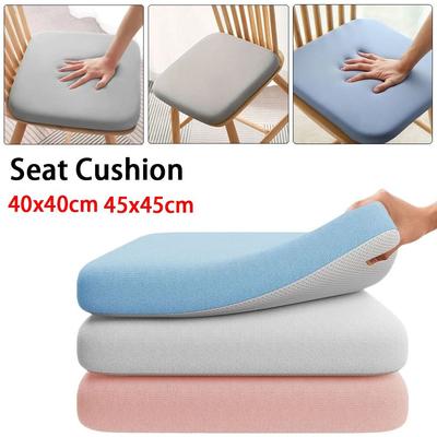 4cm Thick Seat Cushion Ultra Soft Memory Foam Office Chair Pad Breathable Anti-Slip Waist Cushion