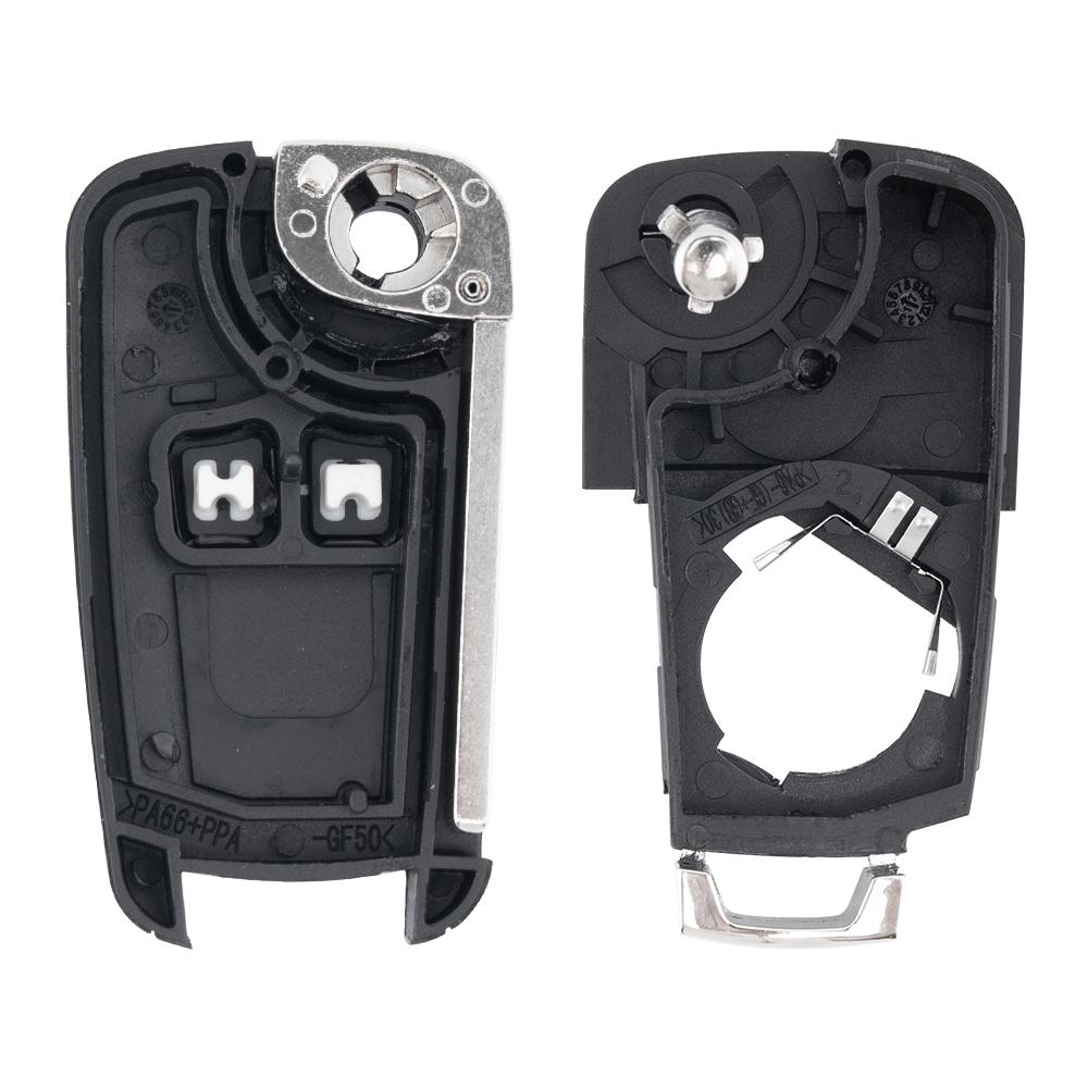 Dahai Flip Folding Remote Car Key Shell For Chevrolet Cruze Epica Lova Camaro Impala 2 3 4 5 Button Hu100 Blade Replacement
