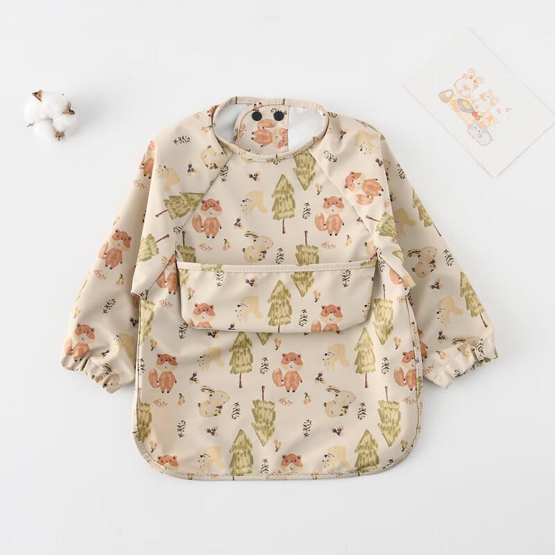 Children s Waterproof Long-Sleeve Smock Bib