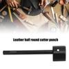 Strap End Punch   Making Black Appearance Stainless Steel Incisive Blade Fast Cutting Half Round Cutter Punch