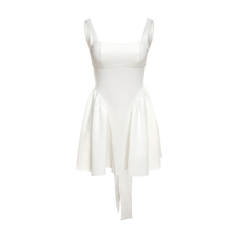 Fashion Style 2024 Summer New Arrival Women's Clothing Sexy Backless Lace up Bows Evening Dress Dress Women