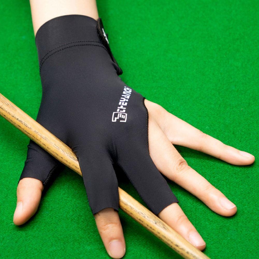 Three Finger Left Hand Billiards Gloves Unisex Billiard Training Gloves  Billiard Training
