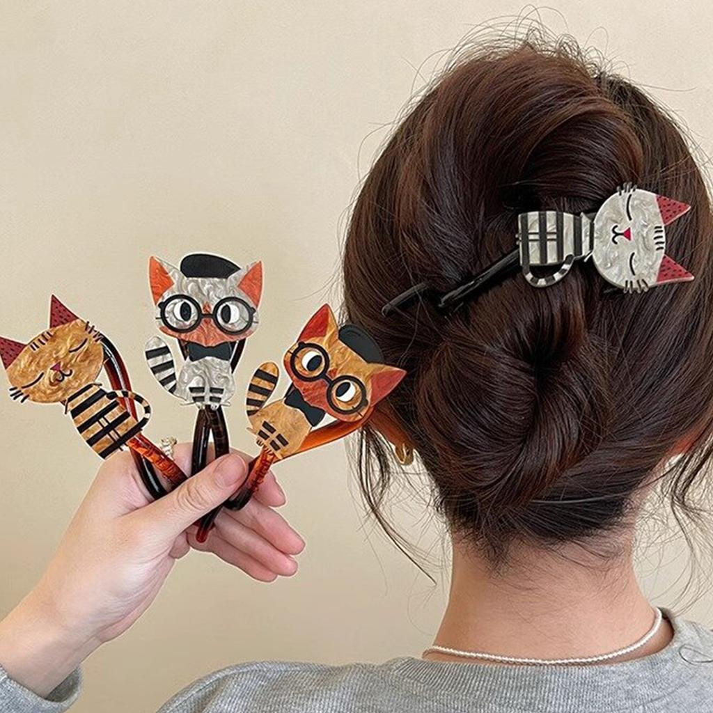 Hair Claw Clip Large Clip Headgear Hair Claw Clamp Elegant Slim Hair Holder Barrettes Strong Hold Hairpin for Girls