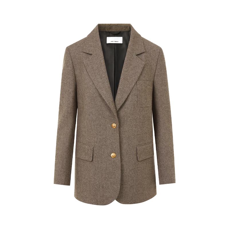 

LANCY High Intelligence Series Wool Blend Commuter Suit Jacket XL