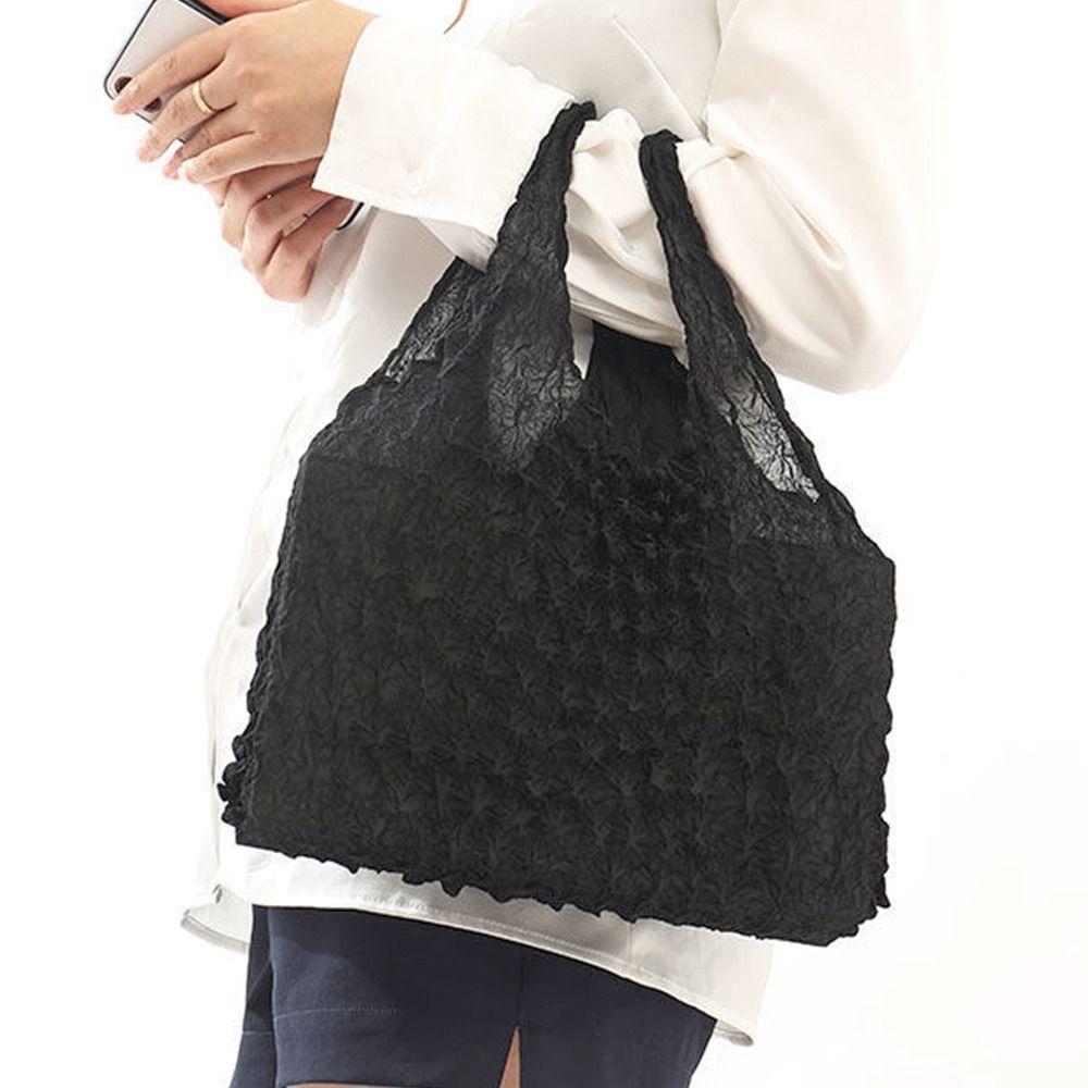Large Capacity Bubble Stretch Bags Expansion Fold Pleated Flexible Elastic Bag Magic Multi Purpose Shopping Bag