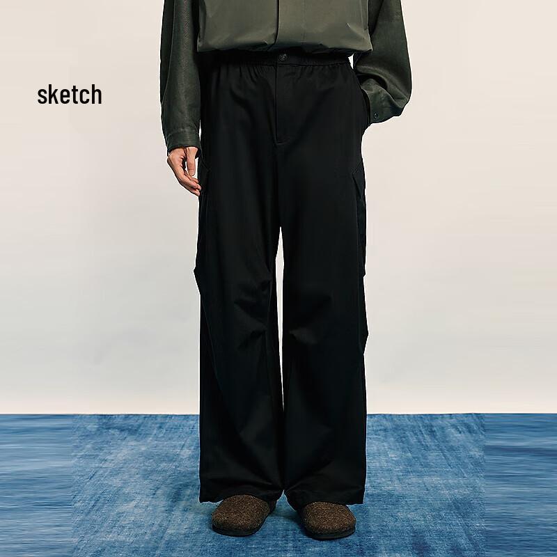 

CROQUIS Men s 2025 Autumn Loose Fit Parachute Pants L