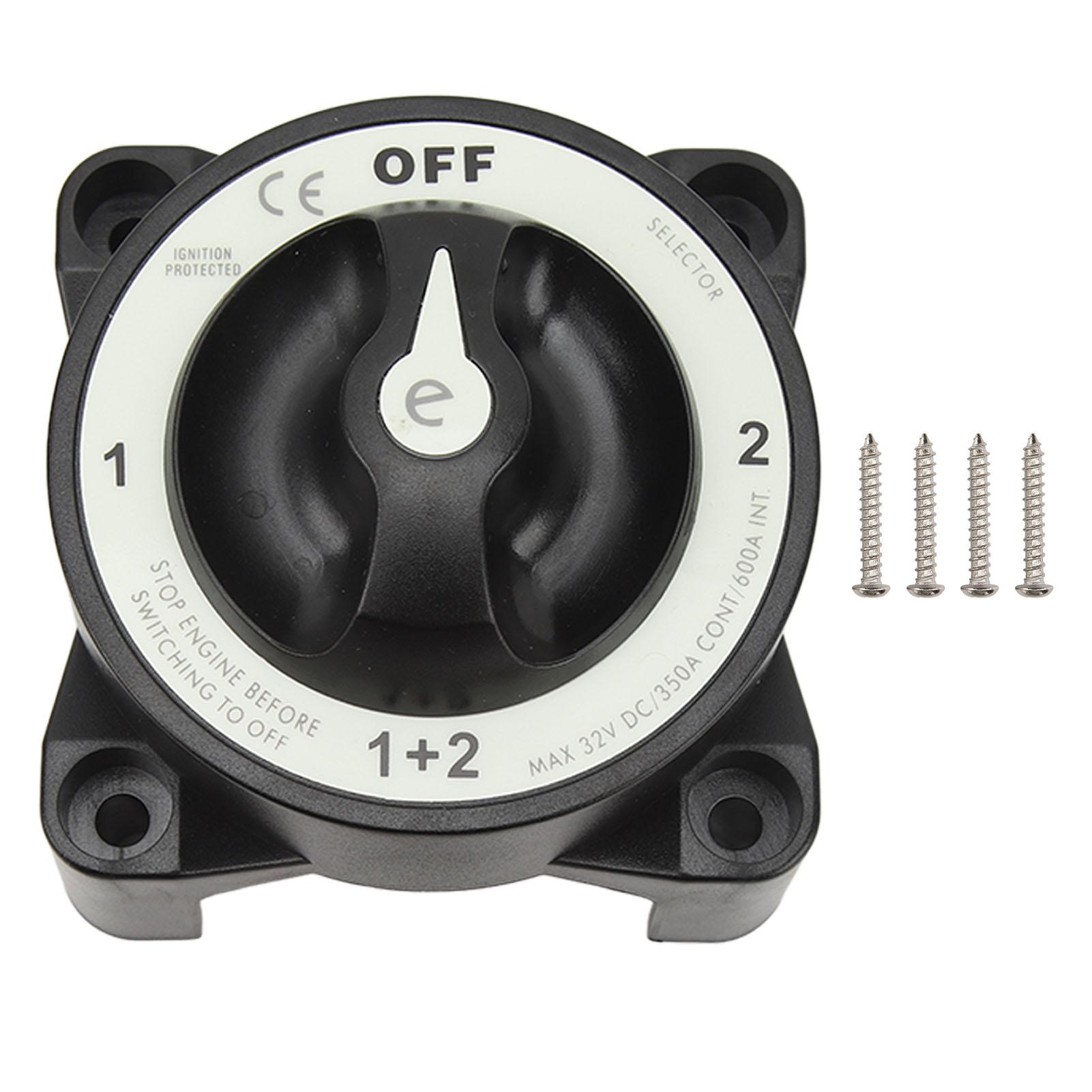 

Морской выключатель массы 350А Сверхмощный 4-позиционный выключатель разъединения аккумулятора для дома на колесах, яхты 32В