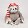 Adorable Sloth Plush Playthings Gentle Animal Stuffed Plush sloth Featuring Cap DollsToy Birth Date Xmas Present toy