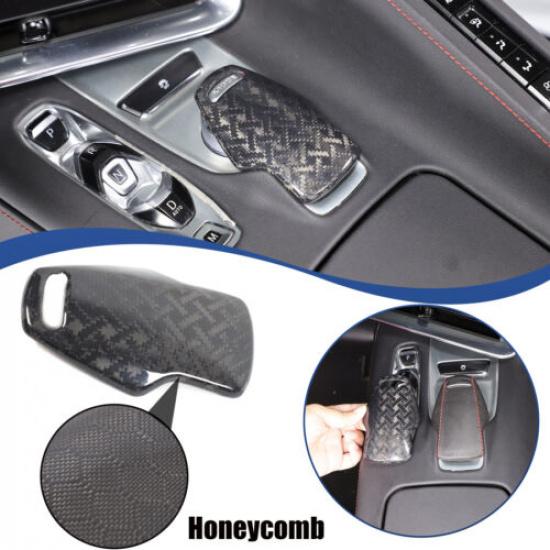 Real Carbon Fiber Center Console Mode Knob Trim Cover For Corvette C8 -25