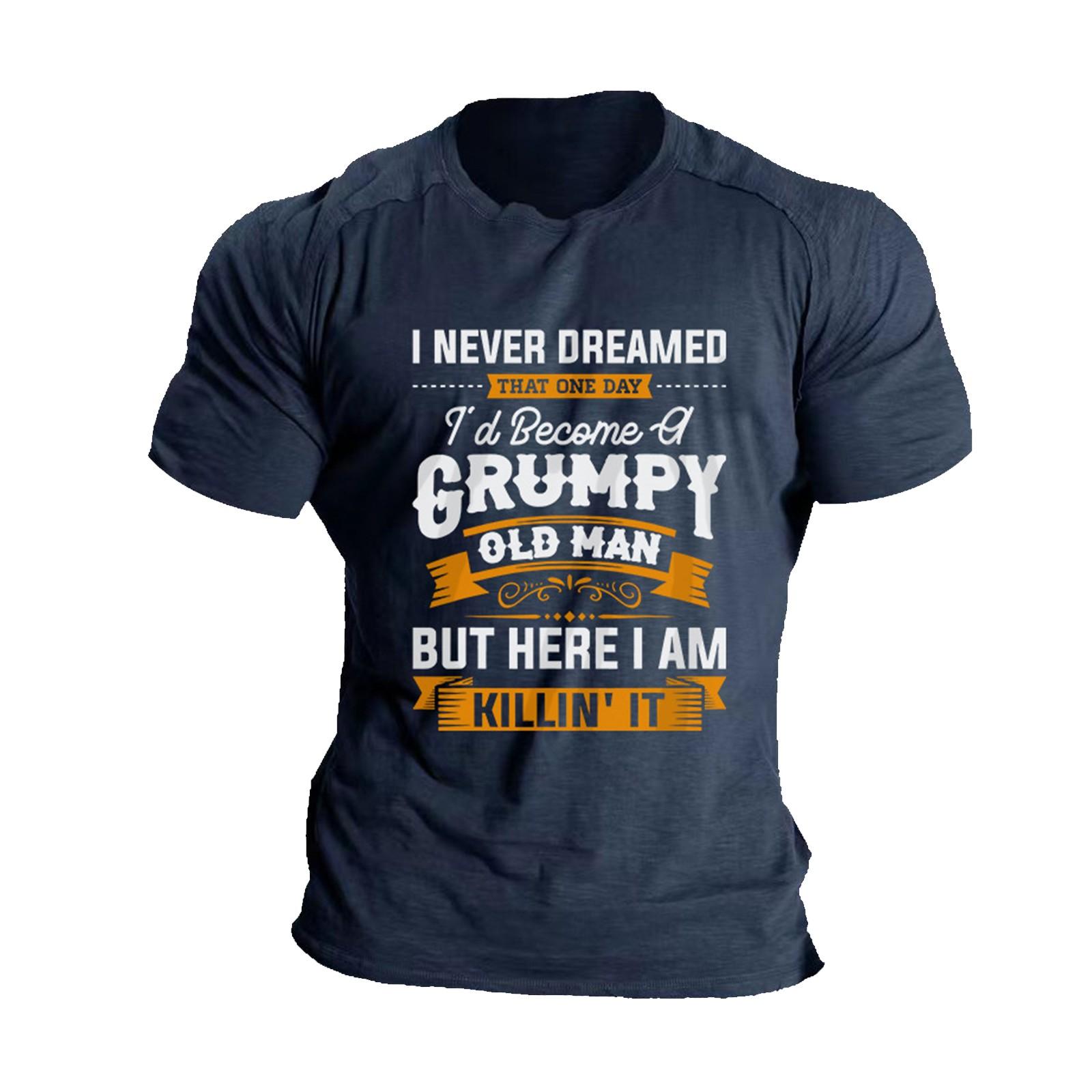 

Мужские летние футболки с короткими рукавами и принтом. Мужские летние повседневные модные дышащие футболки с короткими рукавами. L синий