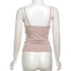 Ins Style Draped Collar Cami Top Women Sexy Pure Desire Spaghetti Strap Vest Summer Daily Wear