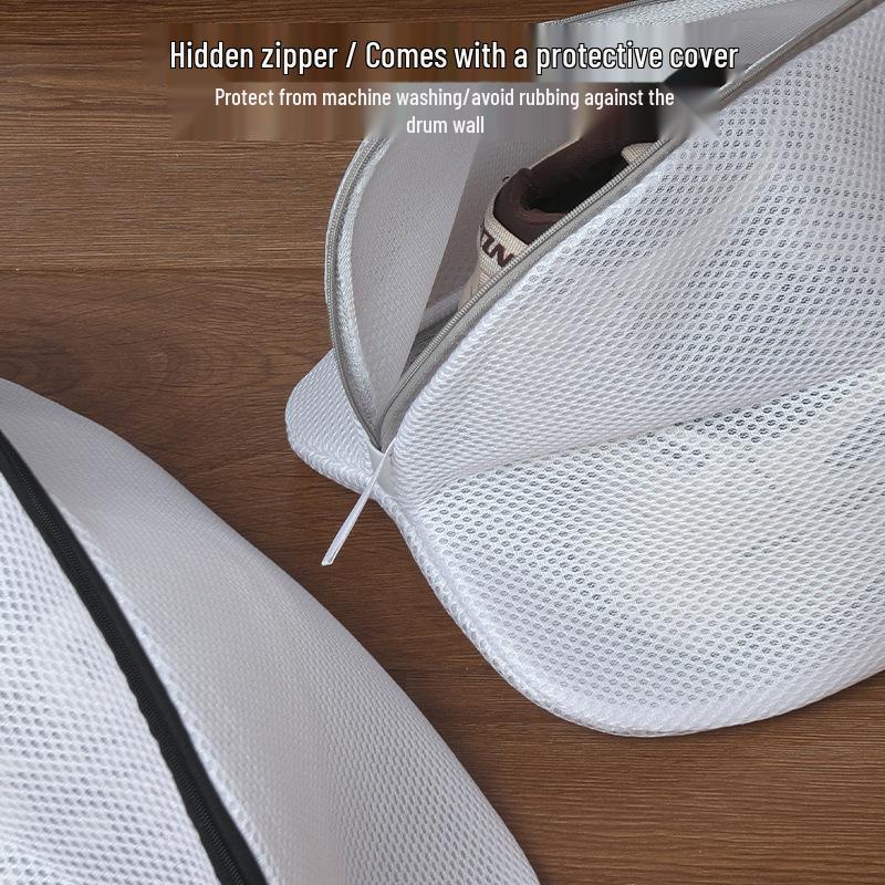 Machine Washable Polyester Shoe Washing Bag – Anti-Deformation Protective Design for Easy Shoe Cleaning