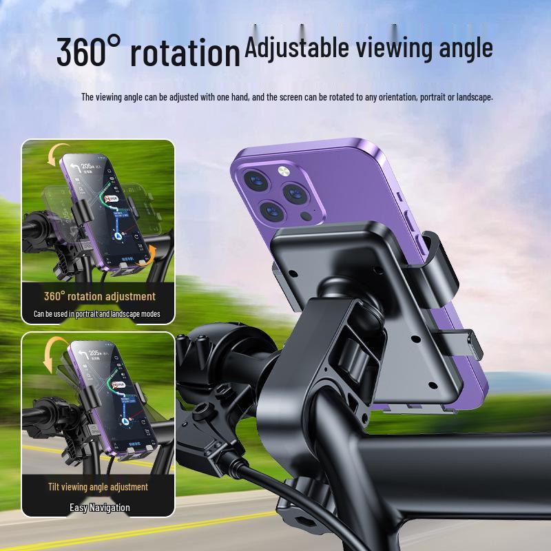 Electric Vehicle and Bike Mobile Phone Holder Bracket for Navigation