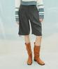 LARTIGENT L9 Ribbon Bermuda Pants(Charcoal)