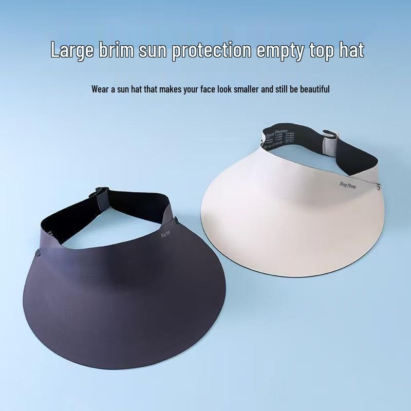 Kid's UPF50+ Sun Visor Hat, Unisex Wide Brim for UV Protection
