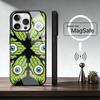 Big Eyes Trendy Print Lines Phone Case For iPhone17,16,15,14,13,12,11 Plus,Pro Magnetic For Magsafe Wireless Charging