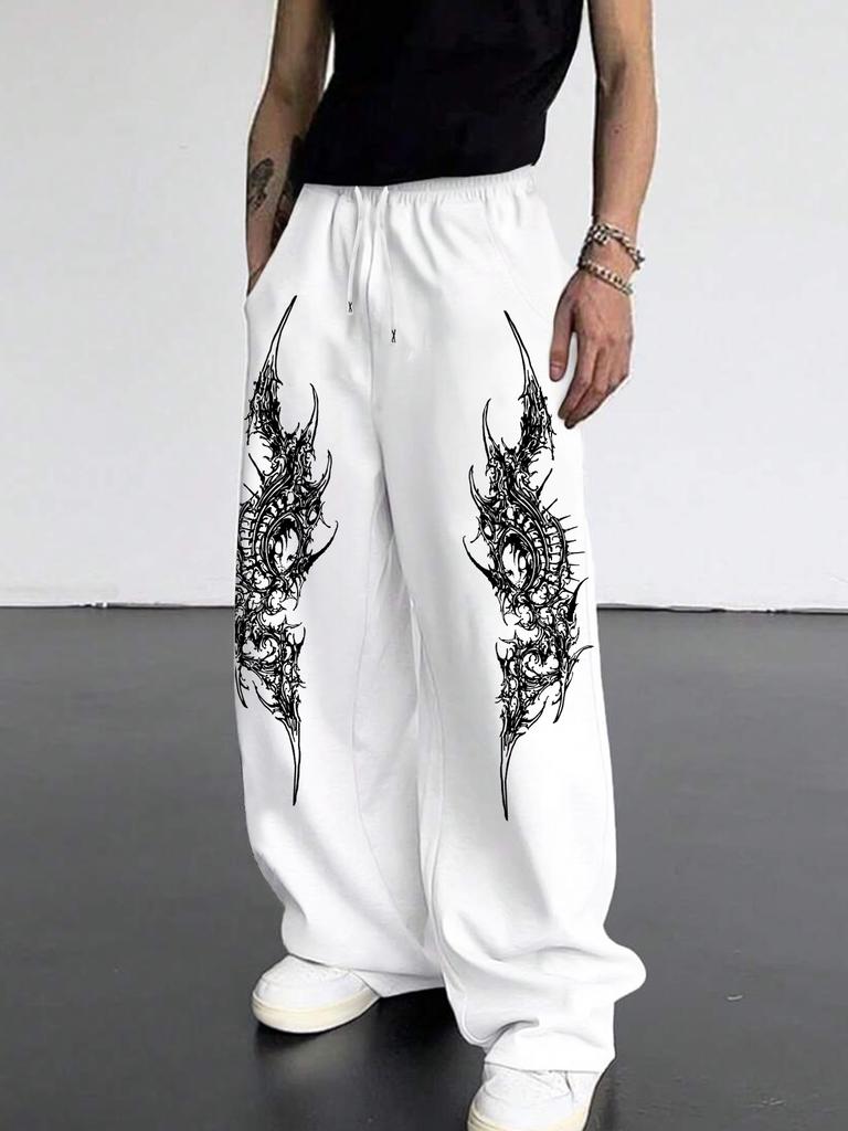 Pantaloni de trening pentru bărbați cu buzunare și șnur - Pantaloni de trening largi pentru relaxare, pentru alergare, pistă, yoga, joggers