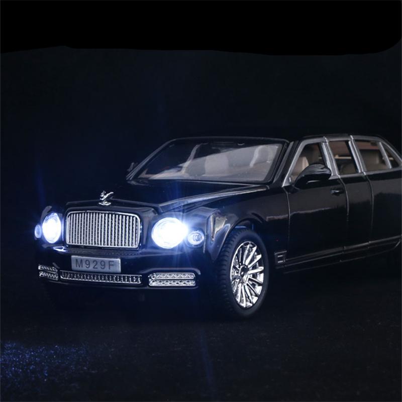 1:24 Mulsanne Slitina Model Auta Hračka Kovový Odlitek Modely Vozidel Zvuk Světlo Zatáhni Zpět Sběratelská Auta Hračky Dárek Pro Miminka Děti