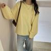 Lazy wind round neck pullover sweater women's autumn and winter new loose and thin soft waxy outer knitted sweater top