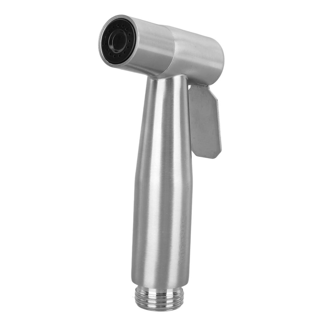 Stainless Steel Toilet Sprayer Bathroom Cleaning Flushing Booster Handheld Bidet Sprayer for Feminine Wash US 1 2