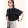 American Sexy Women's Overall Sexy Waist Hollow-out Short Sleeve T-shirt