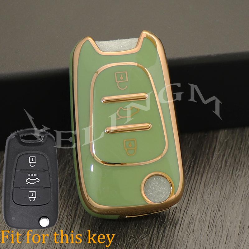 Tpu Car Key Cover Case Shell For Kia Sportage Rio 3 Soul Optima Ceed K5 K2 Pride Hyundai I20 I30 Ix20 Ix25 Ix35 Elantra Accent