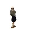 2025 Korean Style Floral Slimming Winter Plush Skirt