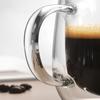 Elegant Double Layer Coffee Cup Decorative Transparent Drinkware with Handle High Borosilicate Glass Glassware