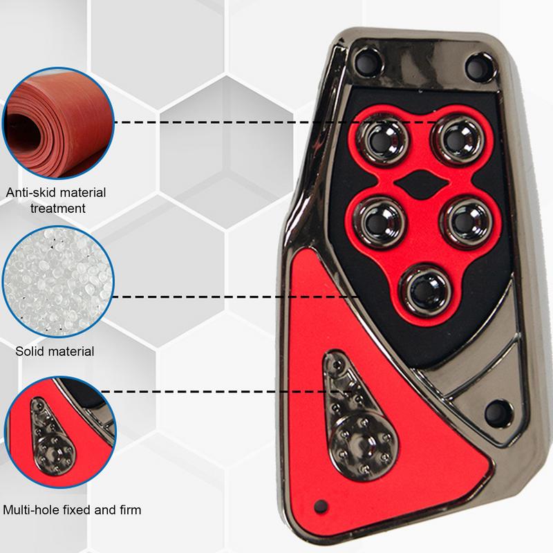 Anti-Slip 2pcs Set Car Foot Brake Pedals Cover Fuel Gas Foot Pad Set Kit Universal Car Pedal Covers Kits For Car Modification