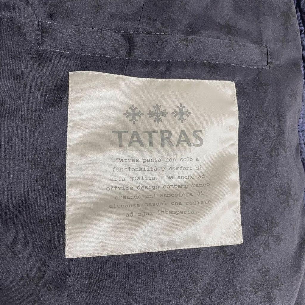 Used Domestic Genuine Product TATRAS R-line Down Vest, Paisley Bandana Pattern, Navy