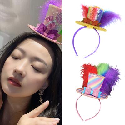Καρναβάλια Πάρτι Καπέλο Κεφαλόδεσμος για Άτομο Κάθε Ηλικίας Δημιουργικά Πάρτι Κεφαλόδεσμος Ψηλό Καπέλο Στεφάνι Μαλλιών Πρωτότυπη Εορταστική Κεφαλοστολή