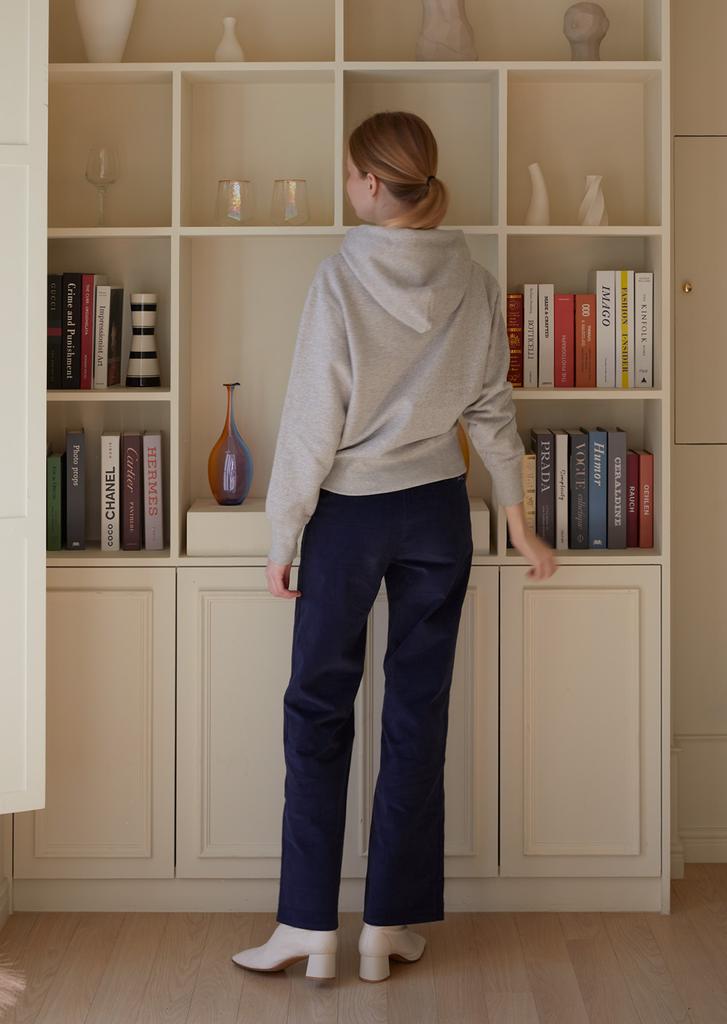 JUNECI Side Line Corduroy Pants (Navy)