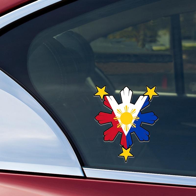 Pride Philippines Car Stickers Decal Vinyl Detachable Waterproof Outdoor Car Bumper Window Notebook Computer Decoration Car Accessories JM50