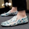 Fashion Fashionable Blue Men's Casual Shoes Man Loafers Lazy Shoes Comfortable Walking Sneakers Non-slip Flats Driving Shoe Zapatos