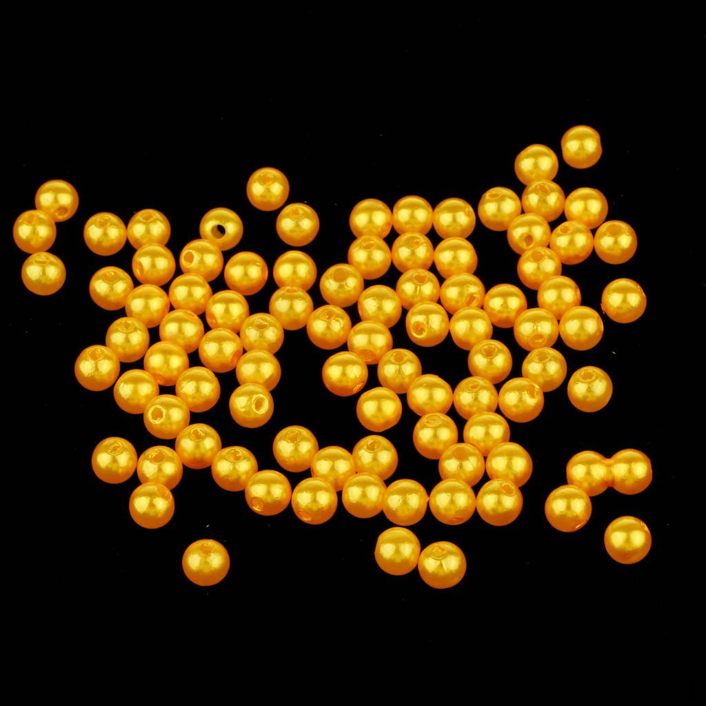 60 штук 8 мм Поплавочная оснастка Бусины Карповые снасти Два цвета Golden